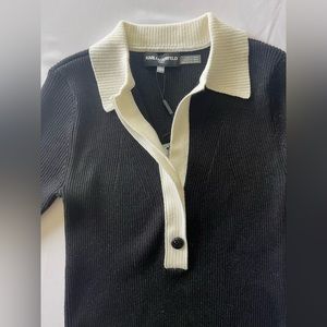 Karl Lagerfeld sweater with collar